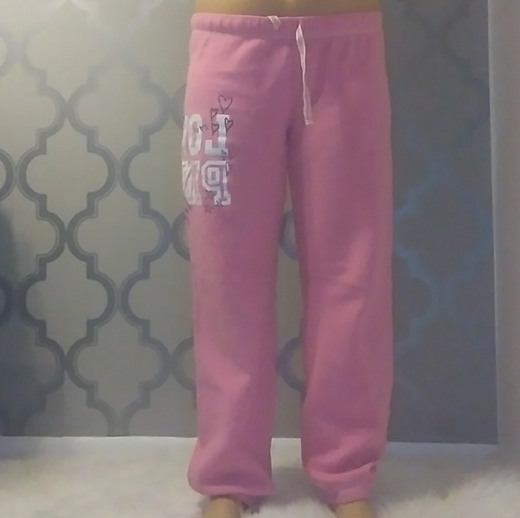 pink victoria secret jogging suit